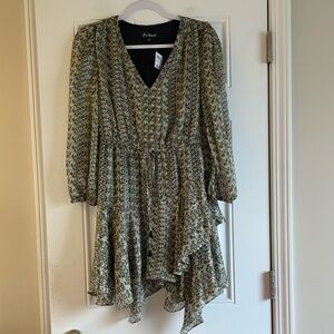 NWT Sam Edelman Green Long Sleeve Dress Sz 4